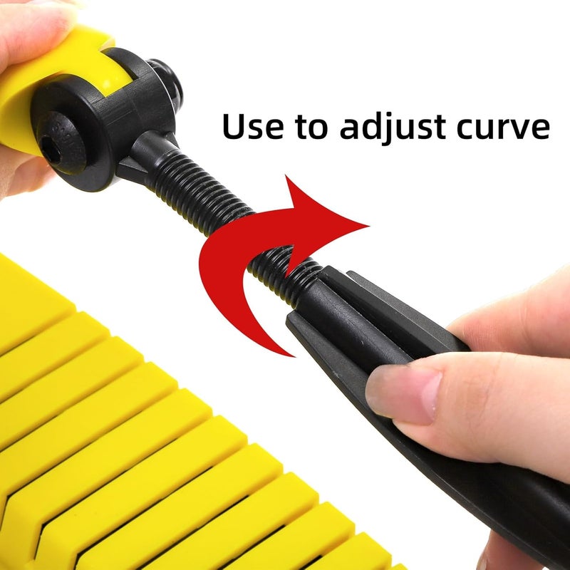 Acshio Hand Sanding File Block, Adjustable Radius Flex Longboard Sanding Block with Hook & Loop Backing, Use Continuous Rolls Sandpaper Sheets for Automotive, Woodworking - Image 3